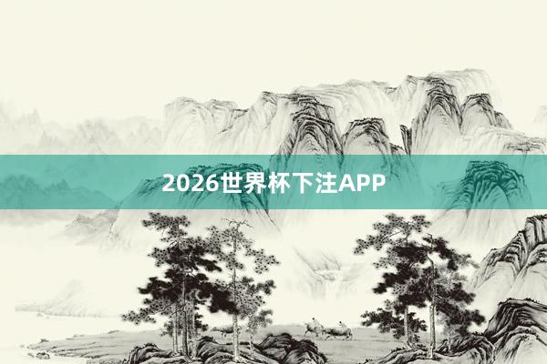 2026世界杯下注APP